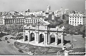 Postales: MADRID - nº 26. PUERTA DE ALCALÁ - CIRCULADA - 1958